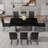 Marble Glass Dining Table(Only Table)-1791260579-1791260577-1791260576