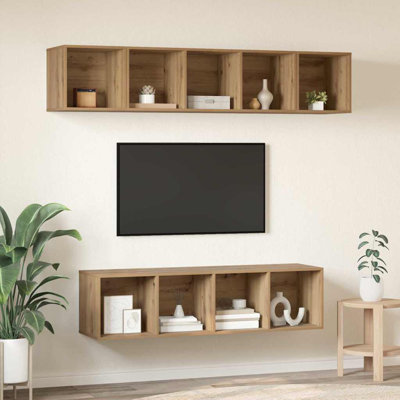 TV Cabinet Set 4 Pcs 37 X 37 X 142.5 Cm