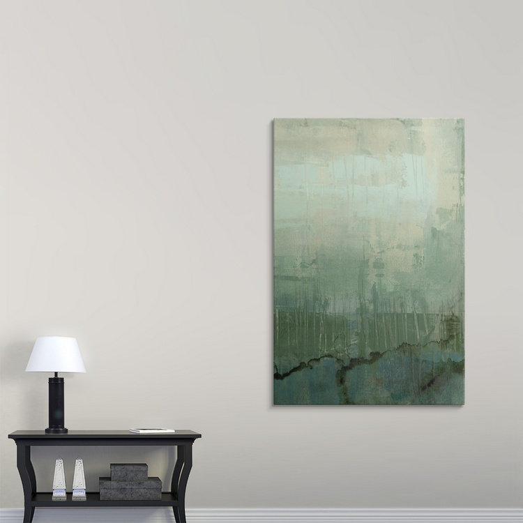 « ii » jennifer grolier, reproduction d’art Emerald Sky, H 18 po x l 12 po x P 1,5 po, Toile