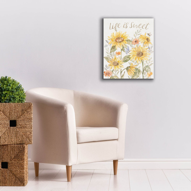 «Sunny Blooms 2» par Silvia Vassileva, art mural sur toile, H 24 po x l 20 po