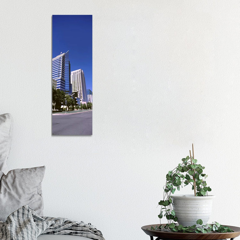 Buildings, Sacramento, CA ,USA 1 Piece Wrapped Canvas Panoramic Wall Art, 30.48 cm H x 91.44 cm W x 1.91 cm D