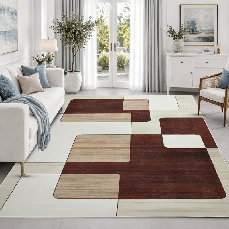 Coll Abstract Machine Printed Area Rug, Rectangle 120 x 170 cm