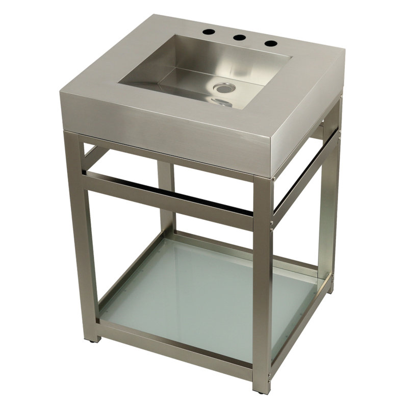 Fauceture 25" Single Bathroom Vanity Set, Brushed Nickel