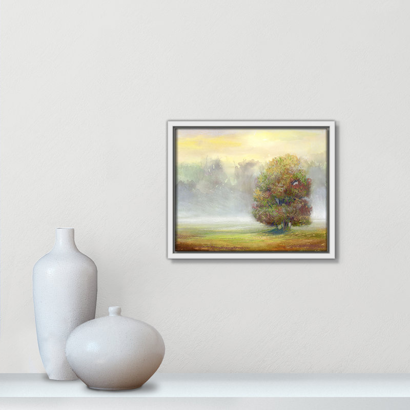 «Rayssa Brush Print» par Dena Ann Adams, H 9,5 po x l 11,5 po, Blanc