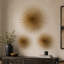 Ensemble de 3 décorations murales 3D en métal Starburst 16 po, 20 po, l 24 po-1541819371