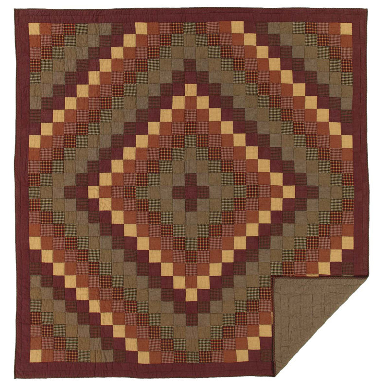 Heritage Farms Queen Cotton Reversible Patchwork Quilt