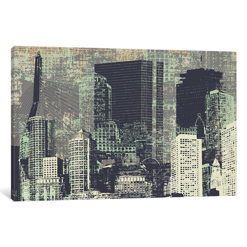 « beantown », impression sur toile tendue, H 18 po x l 26 po x P 1,5 po