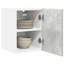 Vidaxl Hanging Cabinet Riga Black Oak And White 40 X 31 X 40 Cm-121218273-121218275