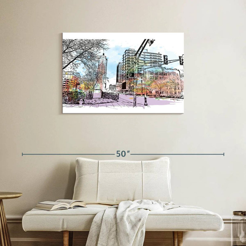 Rorry Fort Wayne Traffic Lights, 24" H x 36" W
