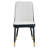 Bitung PU Leather Dining Chairs with Metal Legs