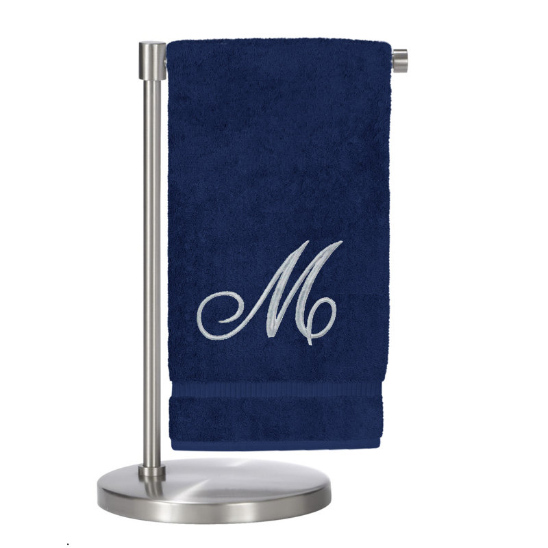 Super Plush Bath Towel, Navy/Silver, J