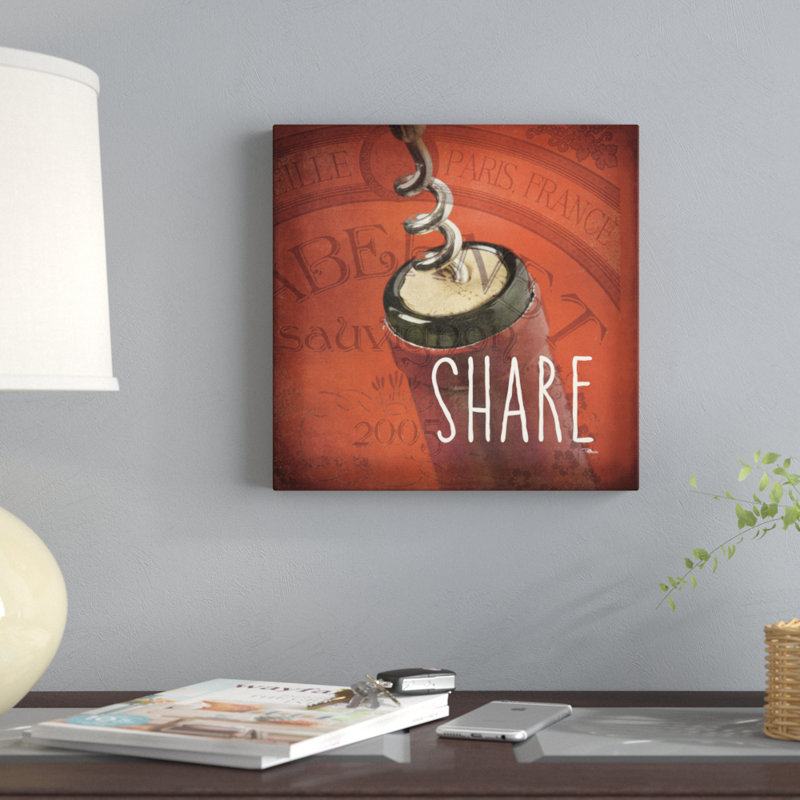 Wine Collage III - No Frame Print on Canvas, 30cm H x 30cm W