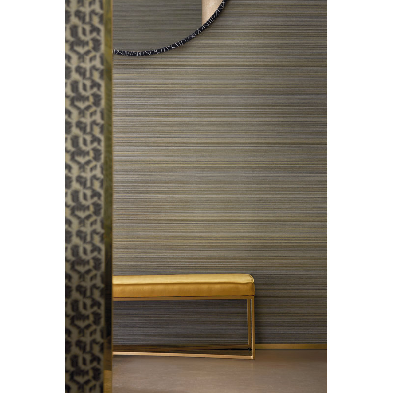Spun Silk Wallpaper, Antique Copper