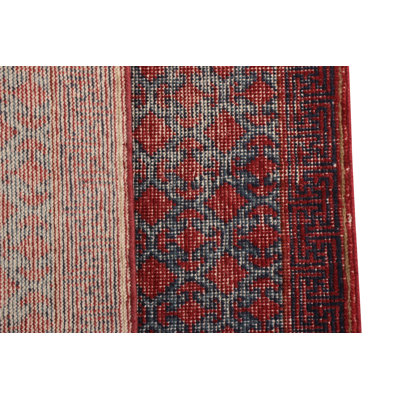 Distressed Homage Wool Geometric Area Rug