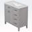 Fedra 35.98'' Single Bathroom Vanity with Ceramic Top-2139936306