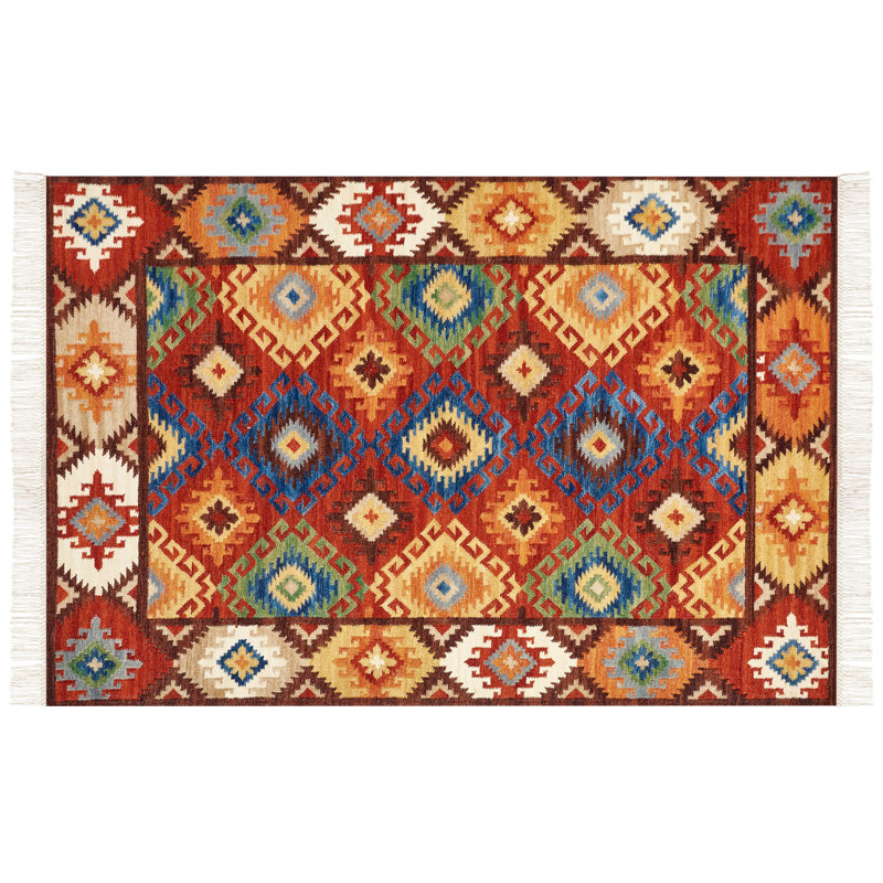 Stuttgart Southwestern Wool Hand Woven Area Rug, Rectangle 200 x 300cm