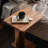 Scandinavian Pure Solid Wood Rectangular Sofa Side Table