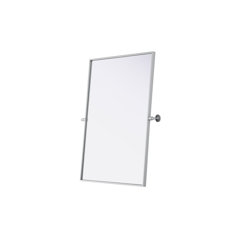 Amoura Pivot Mirror, Silver, 36" x 27"