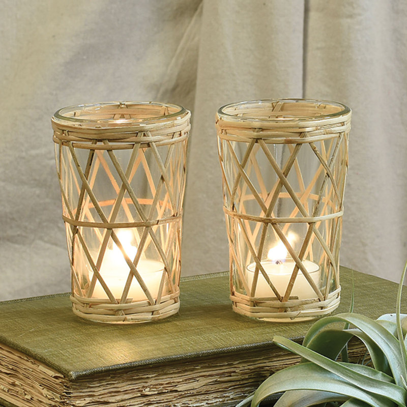4.25'' H Glass Tabletop Votive Holder