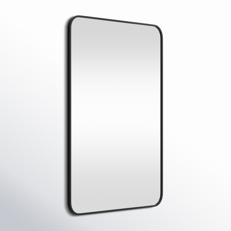 Miroir mural Sabine, Noir, 40 po x 24 po