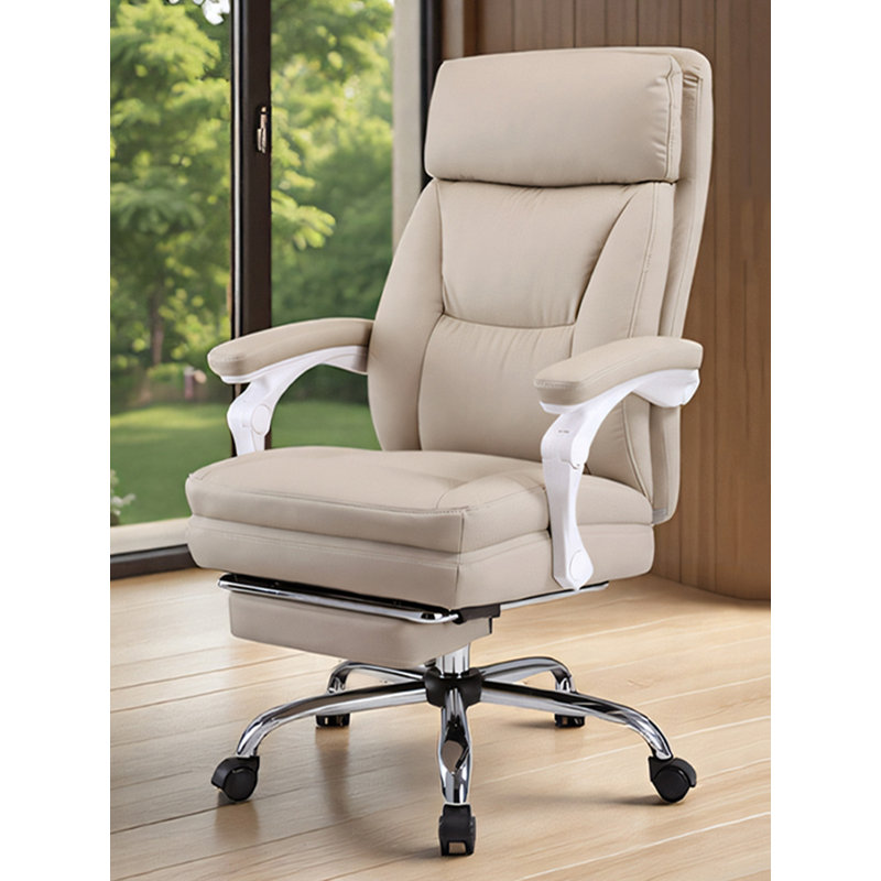 Chaise de bureau confortable et réglable avec repose-pieds rétractable