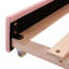 Élégant lit de jour simple rembourré avec lit gigogne extensible et rose décoratif moderne-911924667-911924549