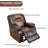 Brown Bonded Leather Recliner Chair