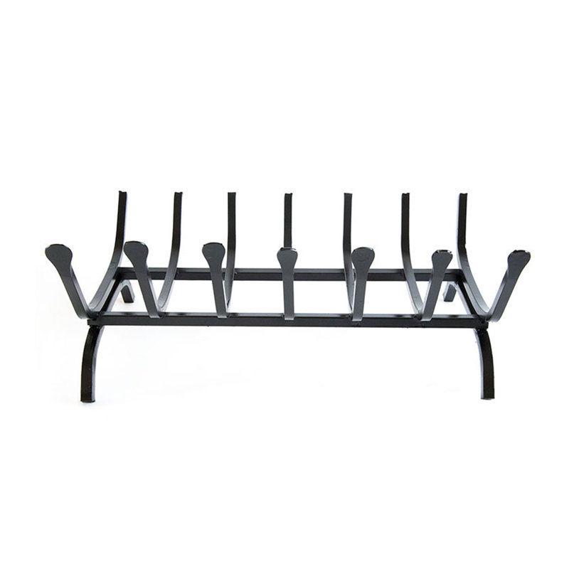 Colton Iron Fireplace Grate, 23cm H x 50cm W x 34cm D