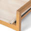 Chaise de salle à manger Belfast, ensemble de 2, structure en teck et tissu beige
