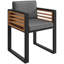 6 - Person Solid Wood Patio Dining Set Square Table
