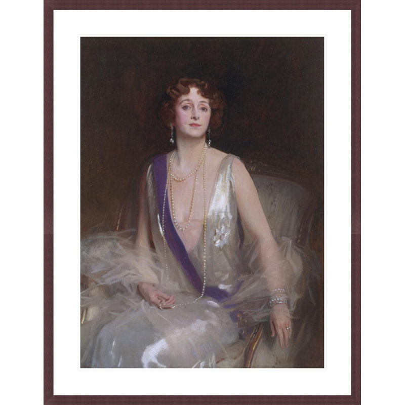 «Grace Elvina Marchioness Curzon of Kedleston» par John Singer Sargent, impression giclée encadrée, H 41,5 po x l 32,52 po
