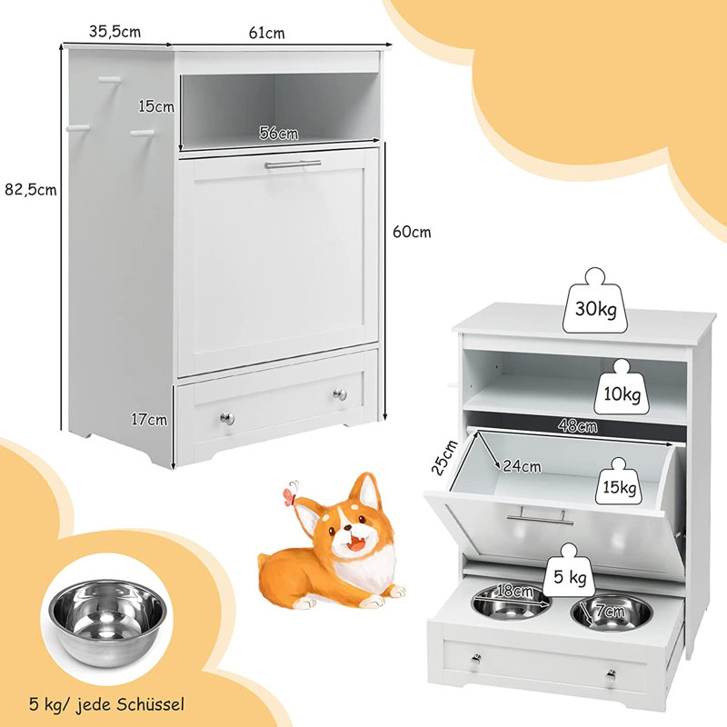 Desroches Anti-Skid Raised Feeding Station