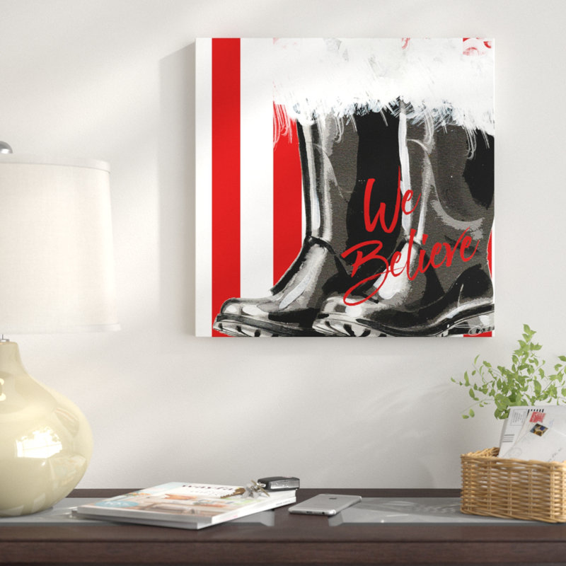 «We Believe», reproduction de peinture à l'aquarelle, H 28 po x l 28 po x P 1,5 po, Toile tendue