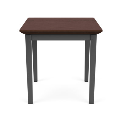 Lenox Steel Waiting Reception End Table Metal Frame 20x20" High Pressure Laminate Top