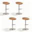Chaise basse brune (ensemble de 4)-1633856251