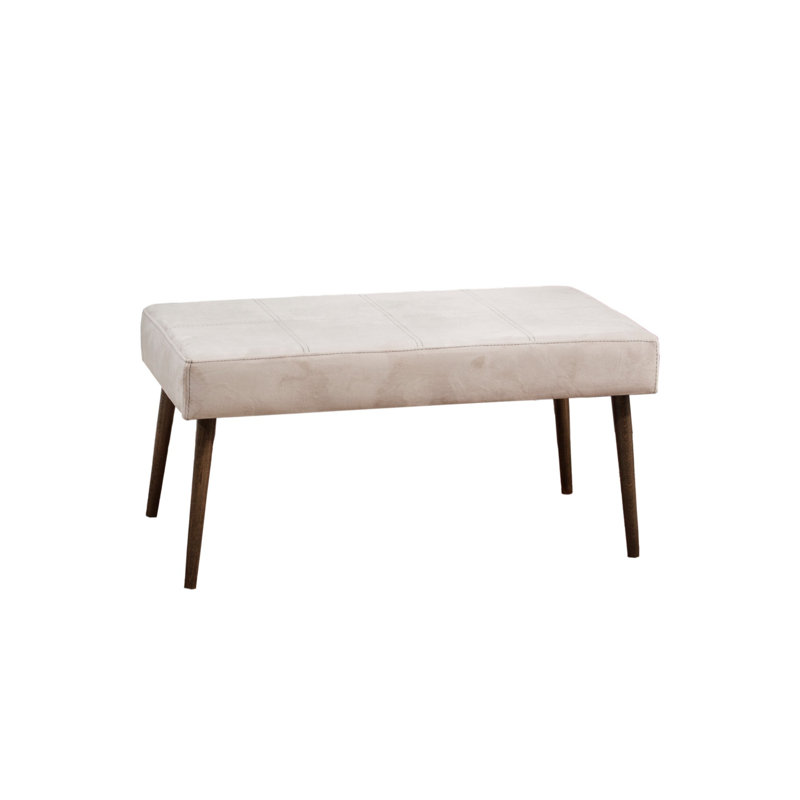 Wellard Velvet Upholstered Bench, Beige