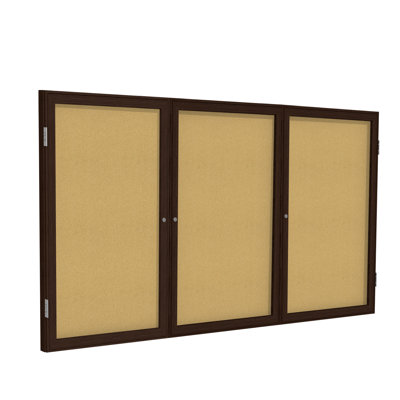 Enclosed Cork Boards Enclosed Cabinet Cork Bulletin Board