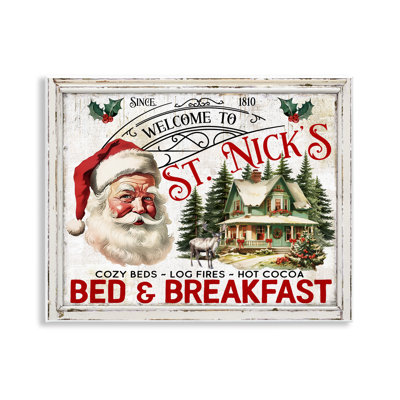 Art mural sur toile St Nick's Bed & Breakfast par Creatif Belle