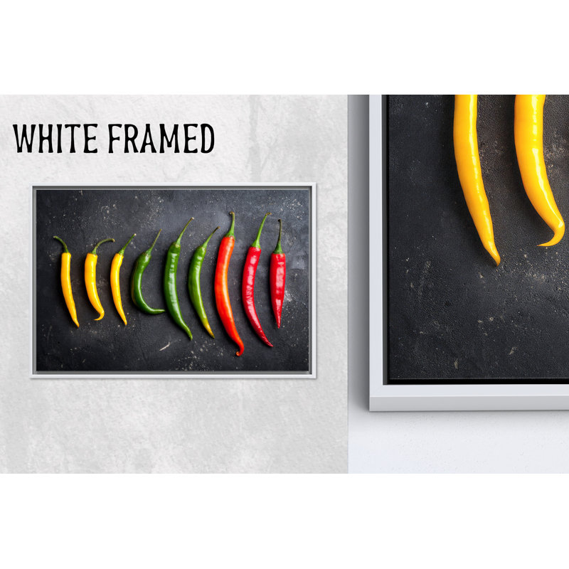 «Vibrant Pepper», reproduction de décoration murale colorée pour la cuisine, 1P, H: 11,9 po x l: 15,8 po