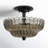 Alaina Glass Semi Flush Mount