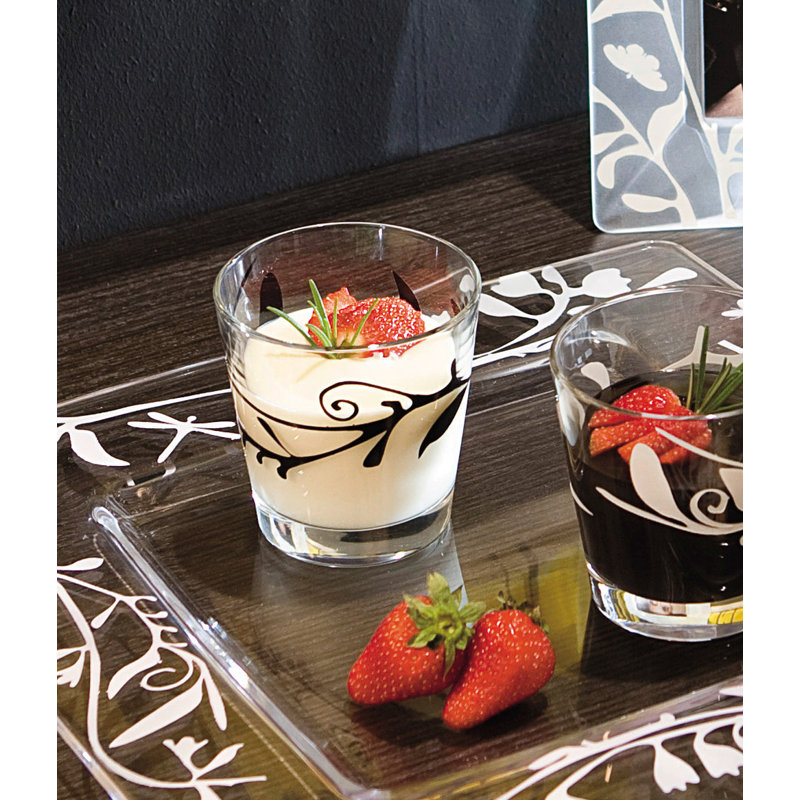 10oz. Handmade Drinking Glass Set, Black