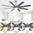 66 Inch Large Ceiling Fan With Dimmable Led Light 8 ABS Blades Smart Remote Control Reversible DC Motor For Living Room-1809259631-1809259626