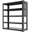 Étagère de garage métallique robuste Ackron 78 po H à 5 niveaux, capacité totale de 2 000 lb, étagères de rangement en acier réglables avec panneau perforé-253413918
