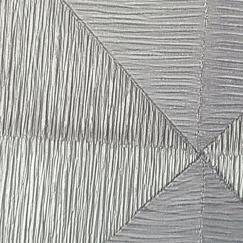 Rouleau de papier peint Kia-leigh, Argent/Gris