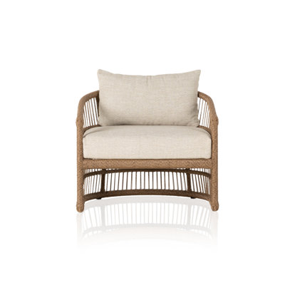 Chaise de patio avec coussins Saya