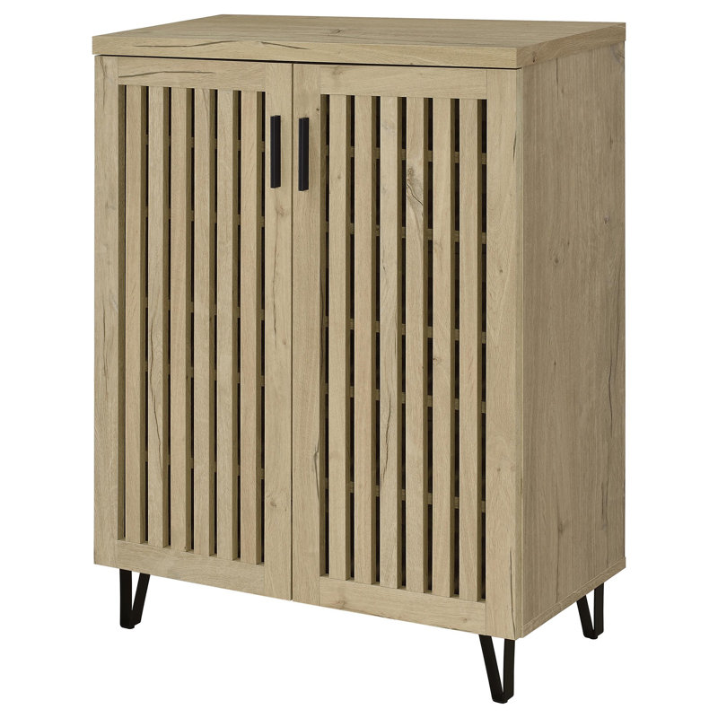 Armoire de rangement 2 portes Clackamas, Beige
