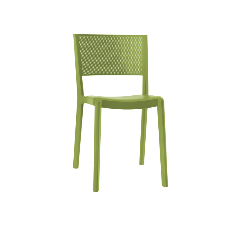 Spot Outdoor Dining Side Chair, Olive Green