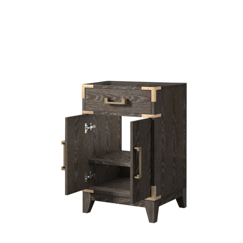 Meuble-lavabo simple en chêne brun 20 po X P 18 po D, Chêne brun
