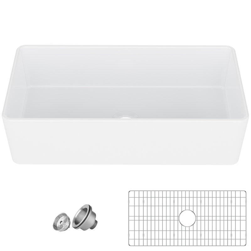 34.2519 " L Single Bowl Stainless Steel Kitchen Sink