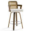 Tabouret de bar et de comptoir rembourré avec accoudoirs-2129382408-2133399062